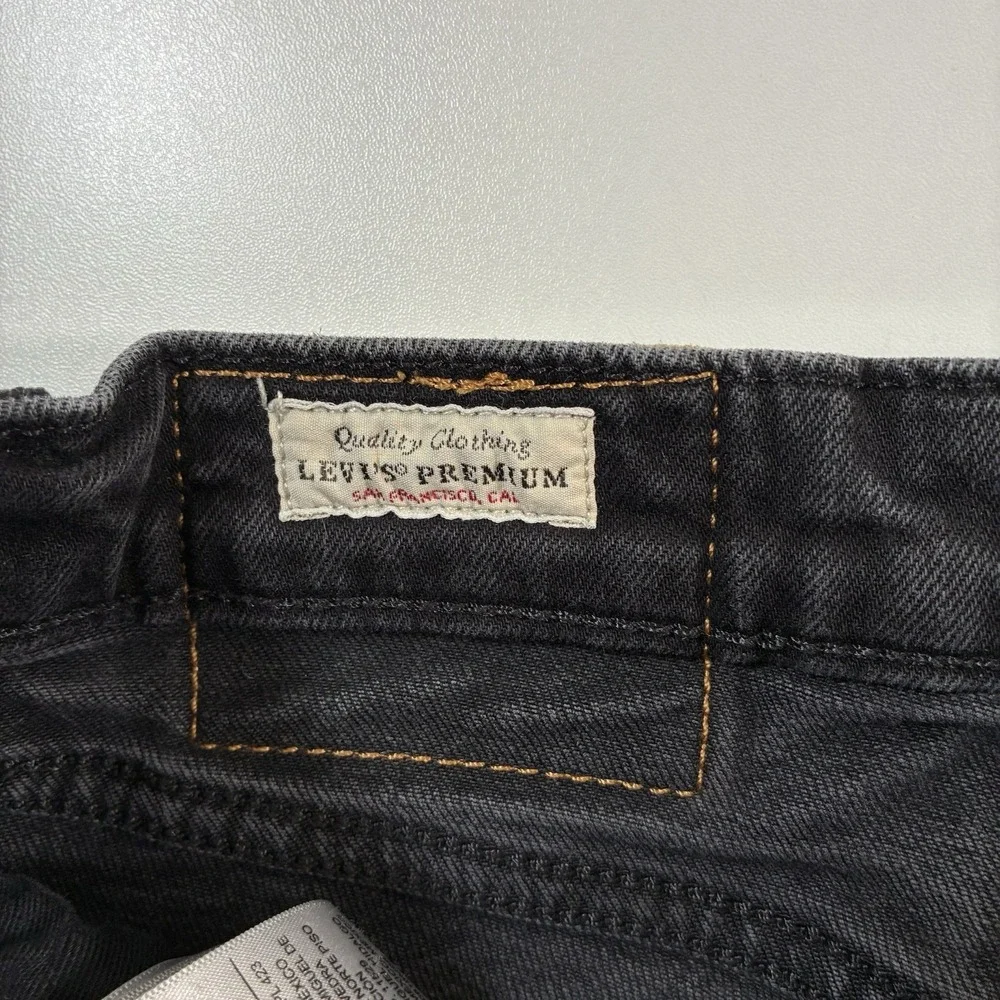 Levi's Premium 511 Jeans 29x32 Black Stretch‎ Denim Cowboy USA (Tag 30x34)